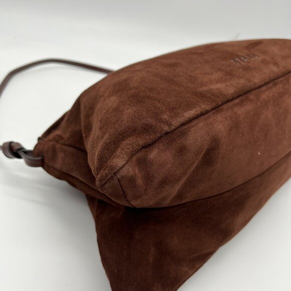 STAUD Mahogany Suede Vivi Shoulder Bag - Picture 6 of 11